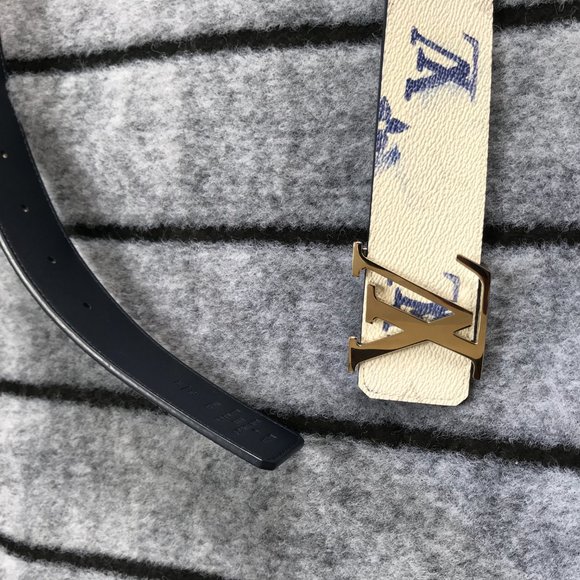 Louis Women white leather belts